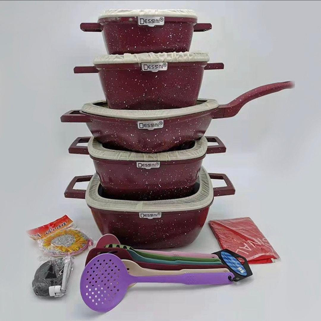 25pcs Granite Cookware