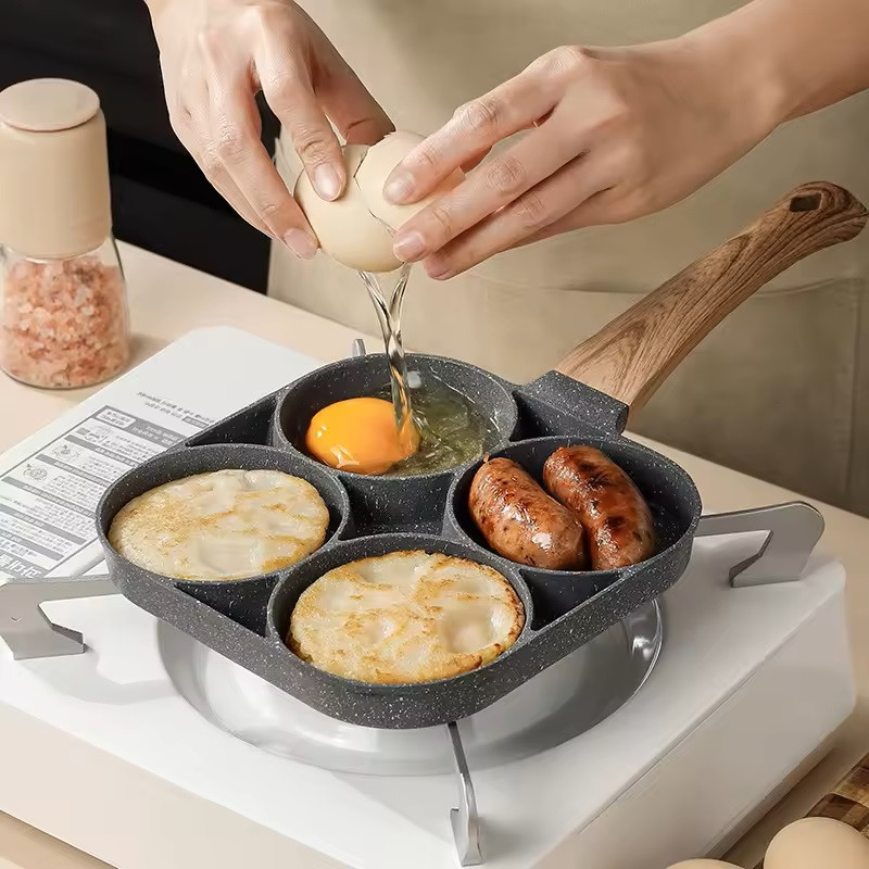Kitchen aluminium frypan for pancakes and eggs
